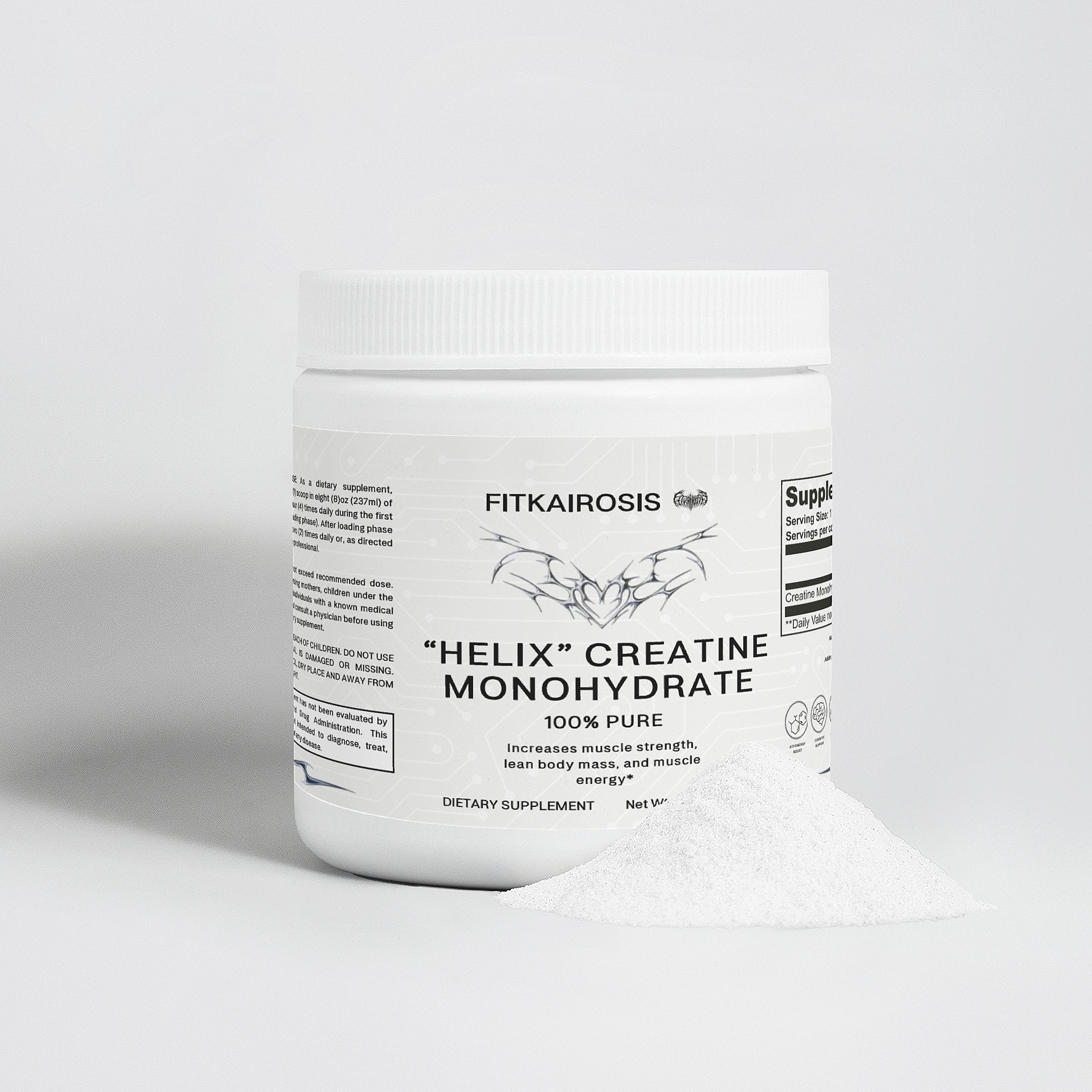 HELIX Creatine Monohydrate - For Muscle Building & Athletic Performance (250g)