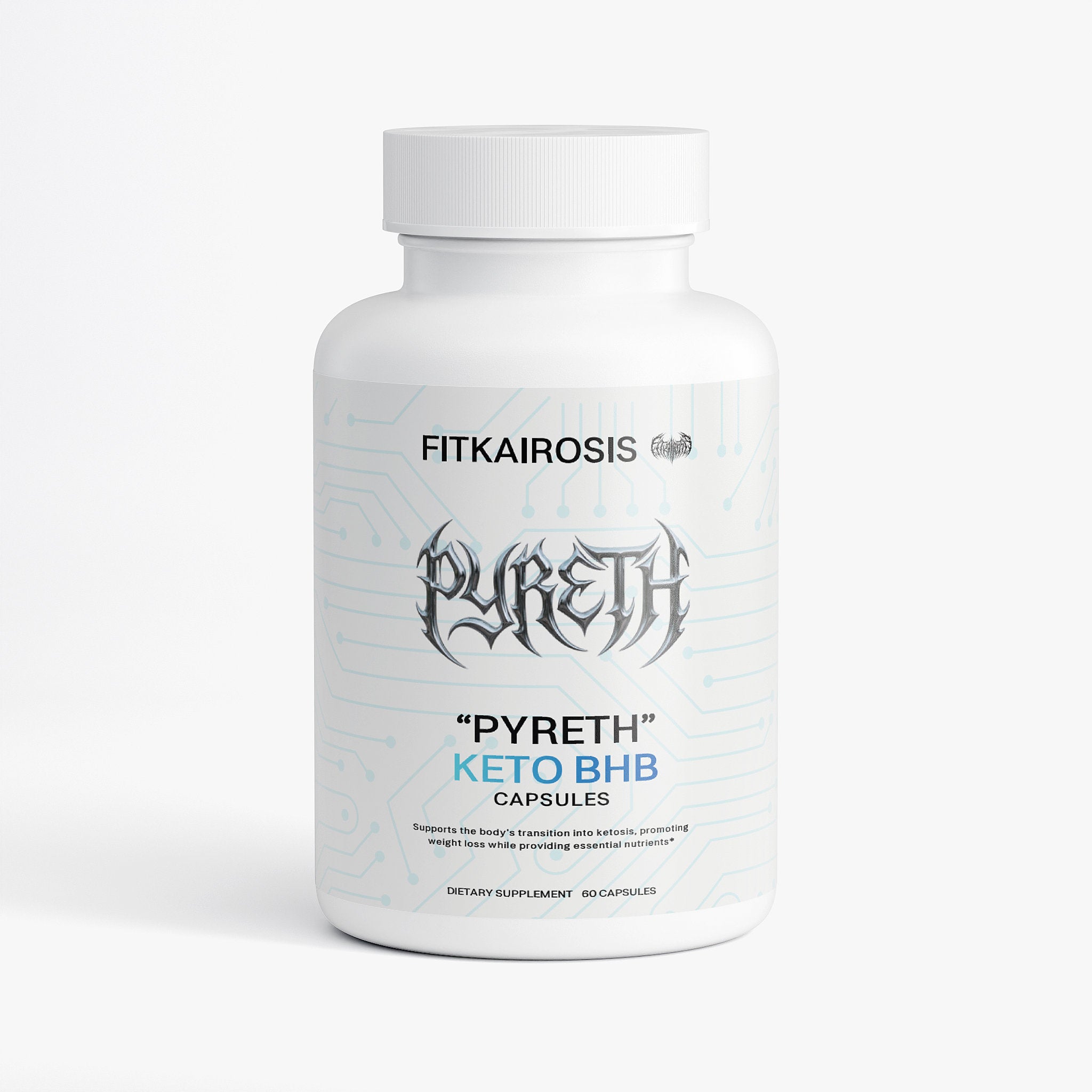 PYRETH Keto BHB - for Ketosis Support (60 Capsules)