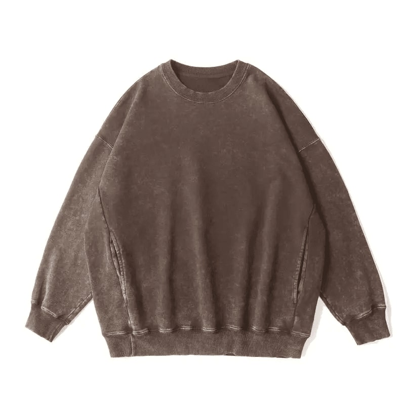 Diaphthora Acid Wash Sweater Crewneck Oversize image 9