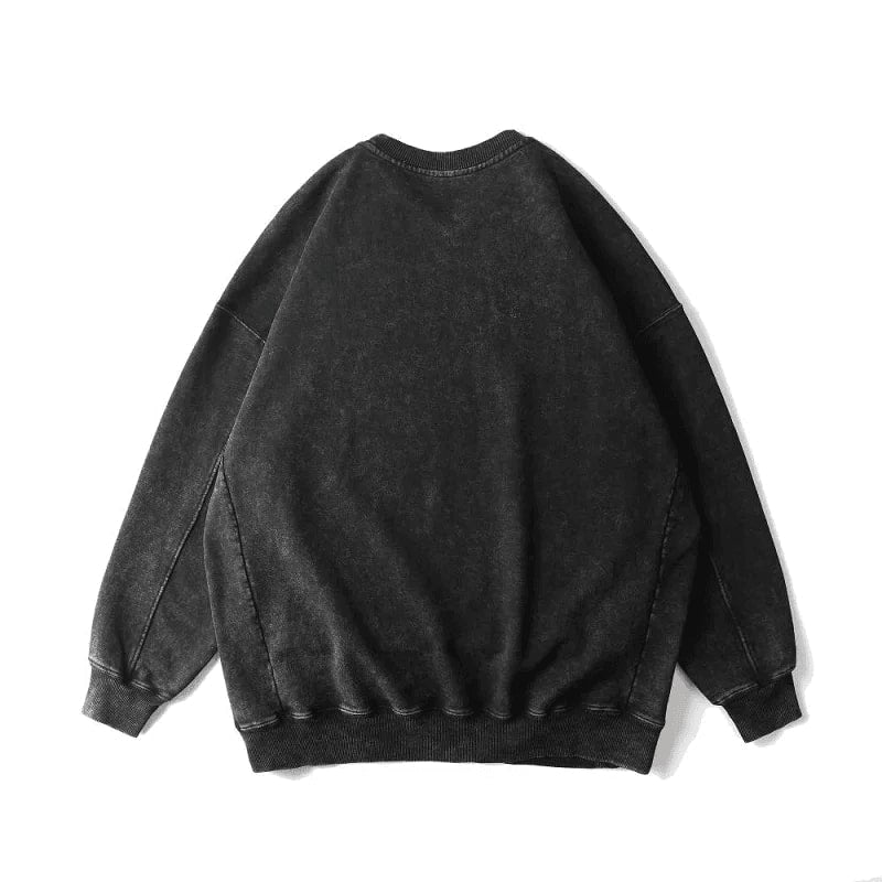 Diaphthora Acid Wash Sweater Crewneck Oversize image 6