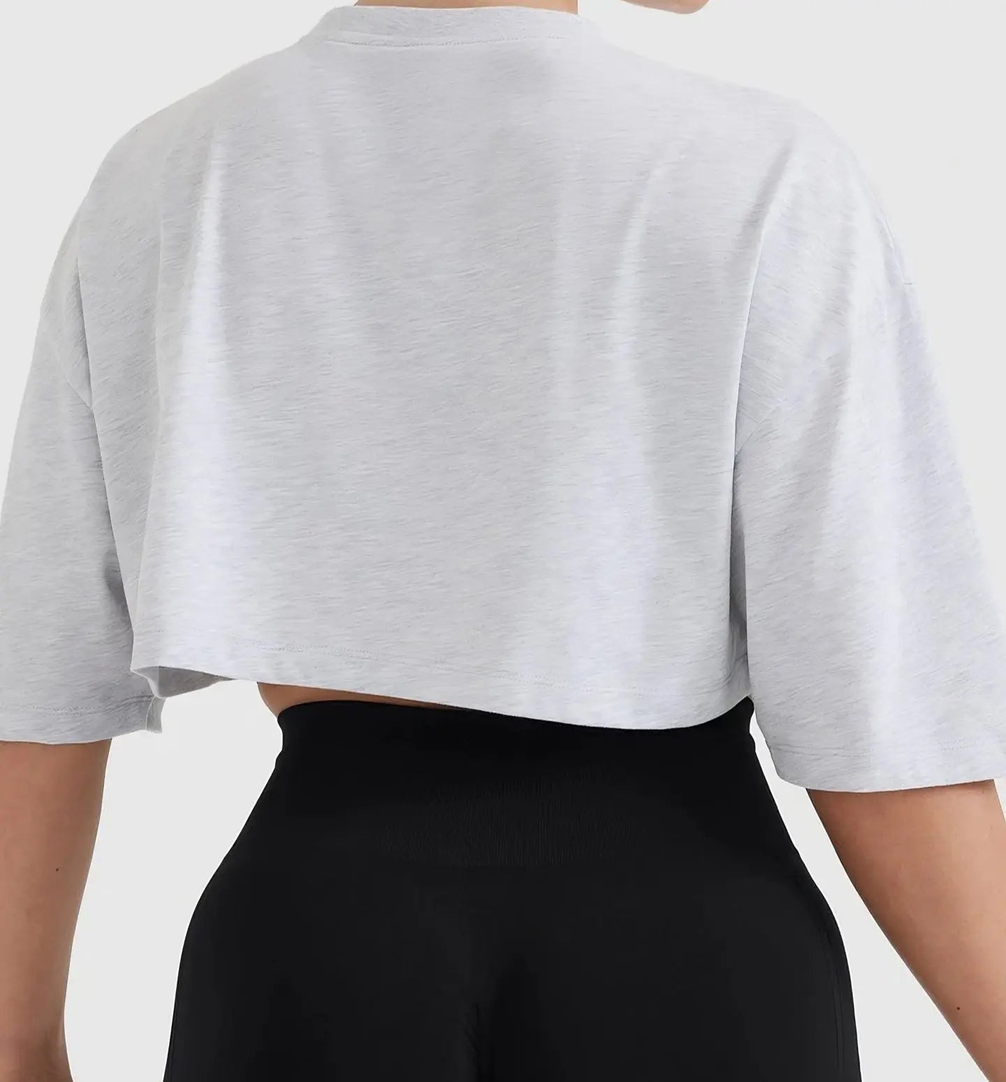 "Selene" Cropped Oversized Tee – Relaxed image 2