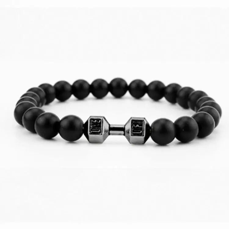 FitKairosis Gym Dumbbell Bracelet (Matte Black) image 0