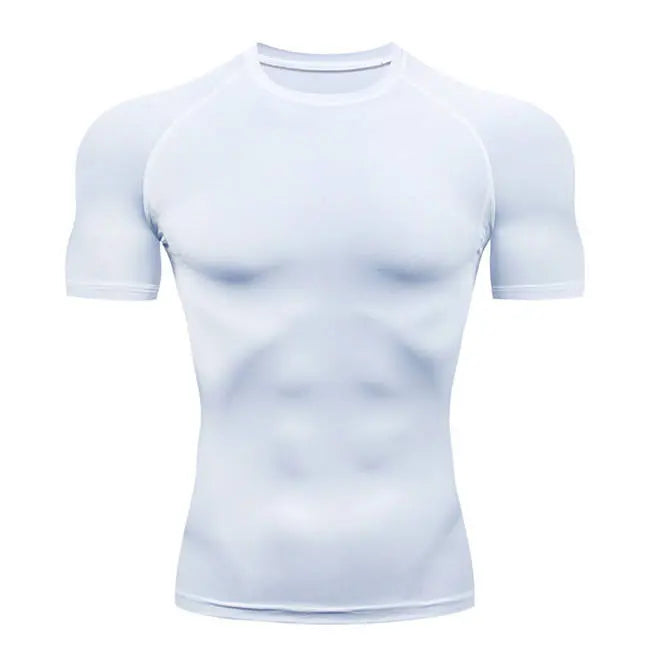 Basic White Compression Shirt image 0