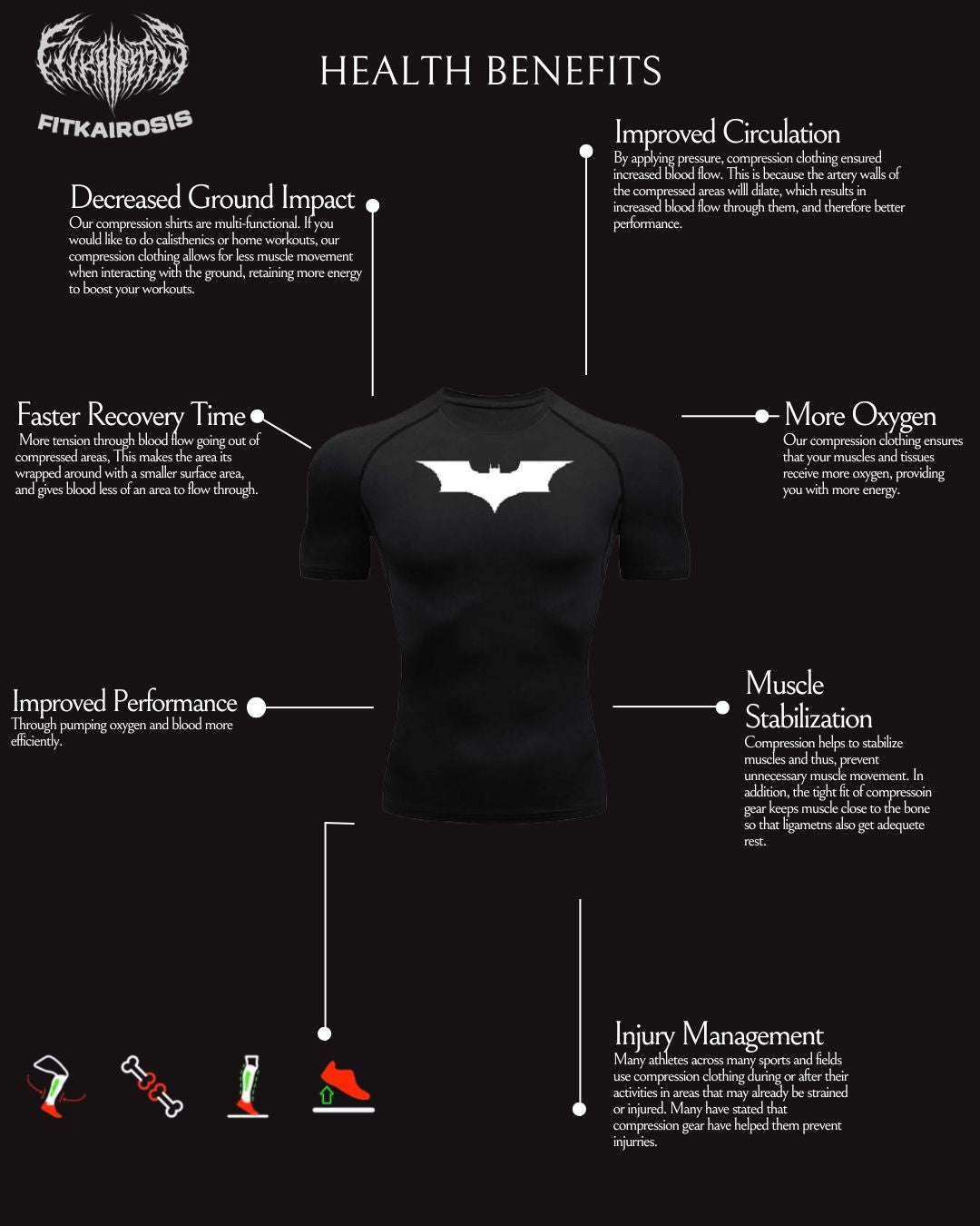 BAT BLACK COMPRESSION SHIRT – Core Series