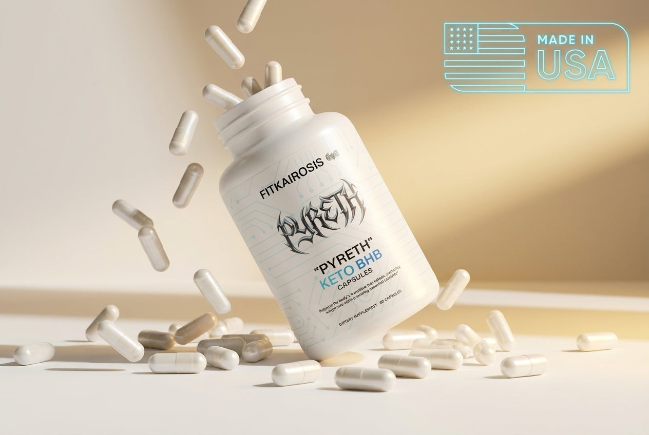 PYRETH Keto BHB - for Ketosis Support (60 Capsules)