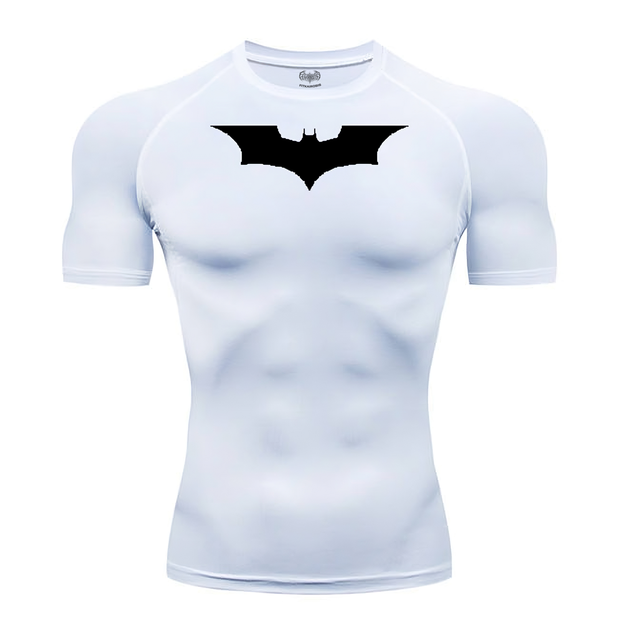 WHITE BAT COMPRESSION SHIRT – Core Series - FitKairosis